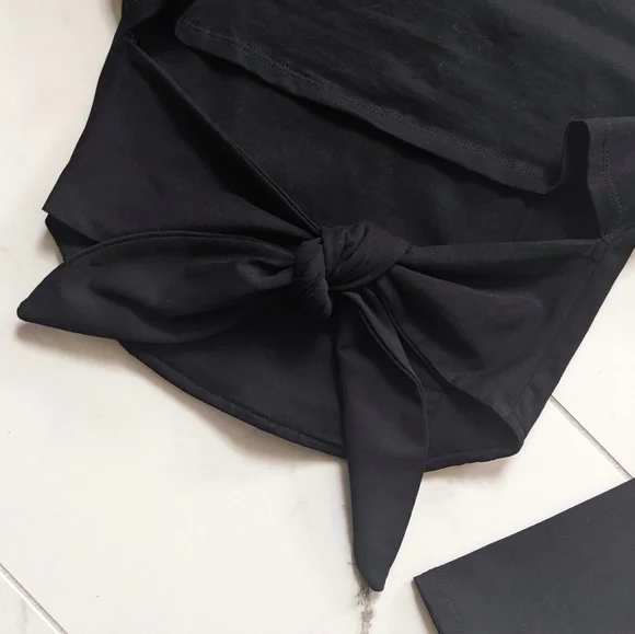 New! Akira Long Sleeve Mesh Corset Inspired Cropped Tie Back Top - Picture 4 of 12